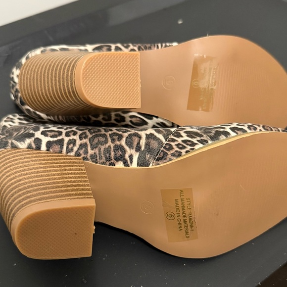 Weeboo Stylish Women’s Leopard Print Ankle Booties Size 6 - Picture 7 of 7